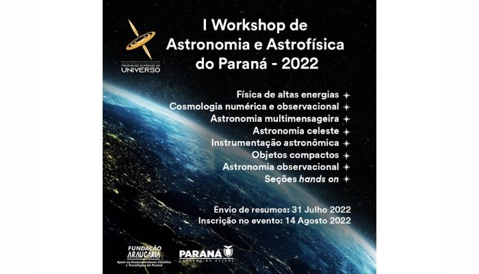 Parte do NAPI Fenômenos do Universo, workshop de astronomia e astrofísica acontece em agosto 